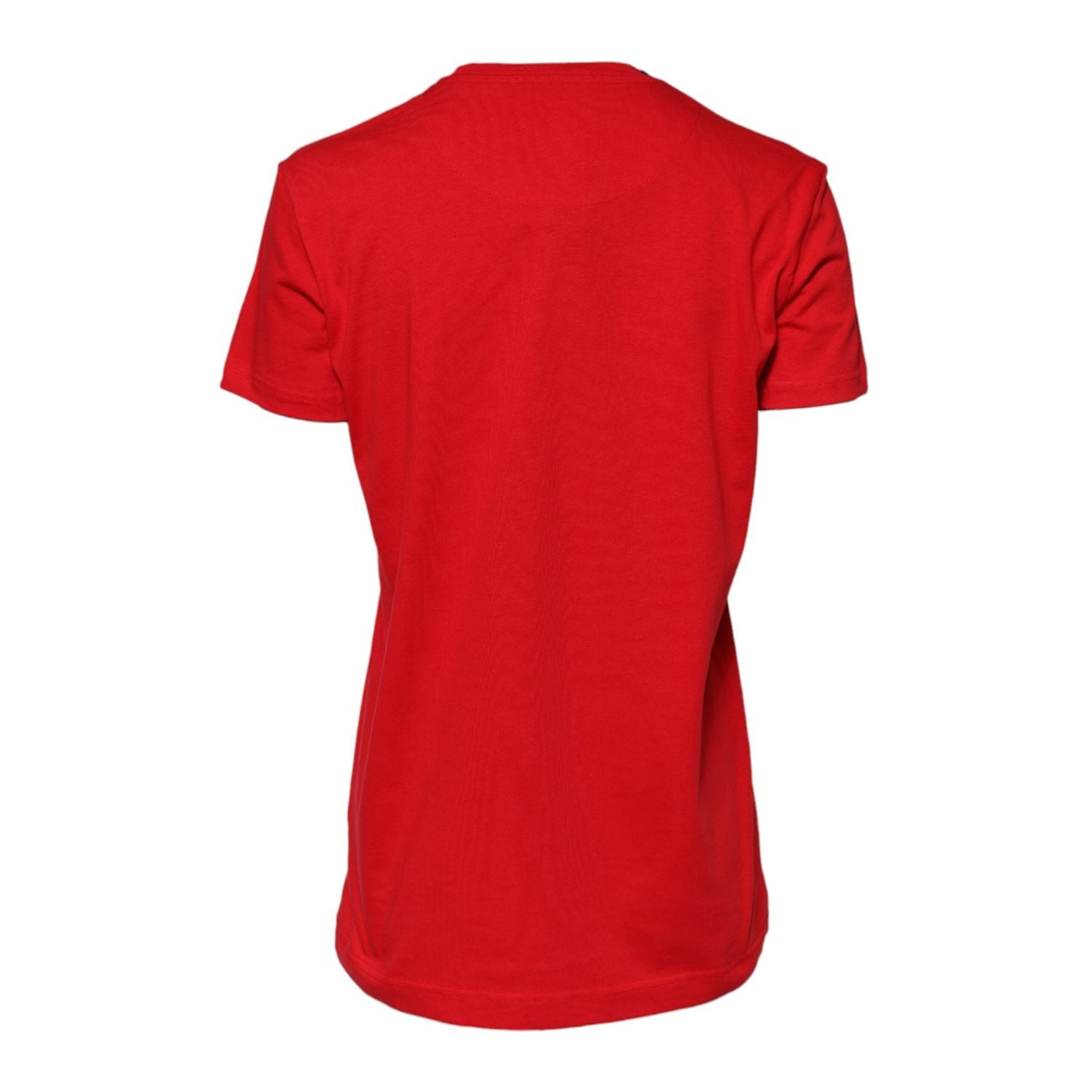 Dolce & Gabbana Red Crew Neck Short Sleeve Casual Tee T-shirt