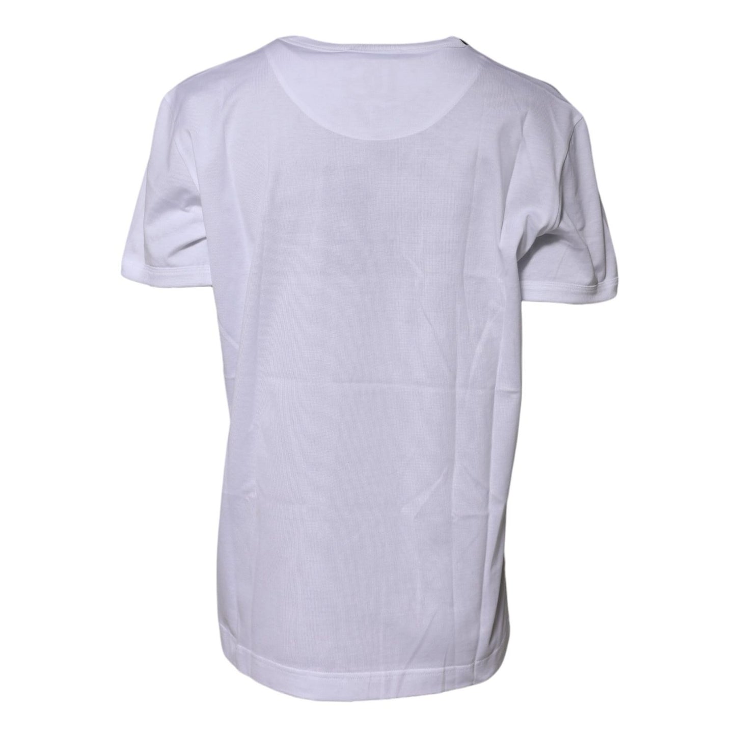 Dolce & Gabbana White Cotton Goodluck 2022 Crew Neck T-shirt