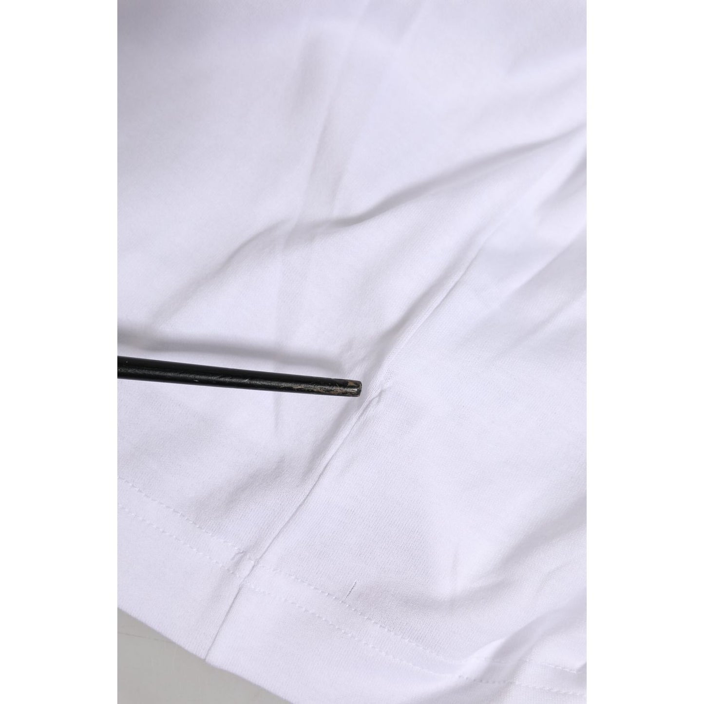 Dolce & Gabbana White Short Sleeves DG Logo Print Top T-shirt