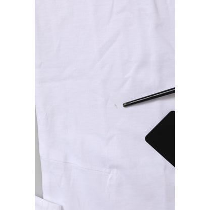 Dolce & Gabbana White Short Sleeves Crew Neck Top T-shirt