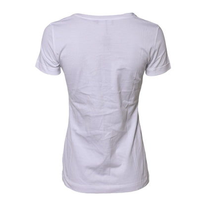 Dolce & Gabbana White Short Sleeves Crew Neck Top T-shirt