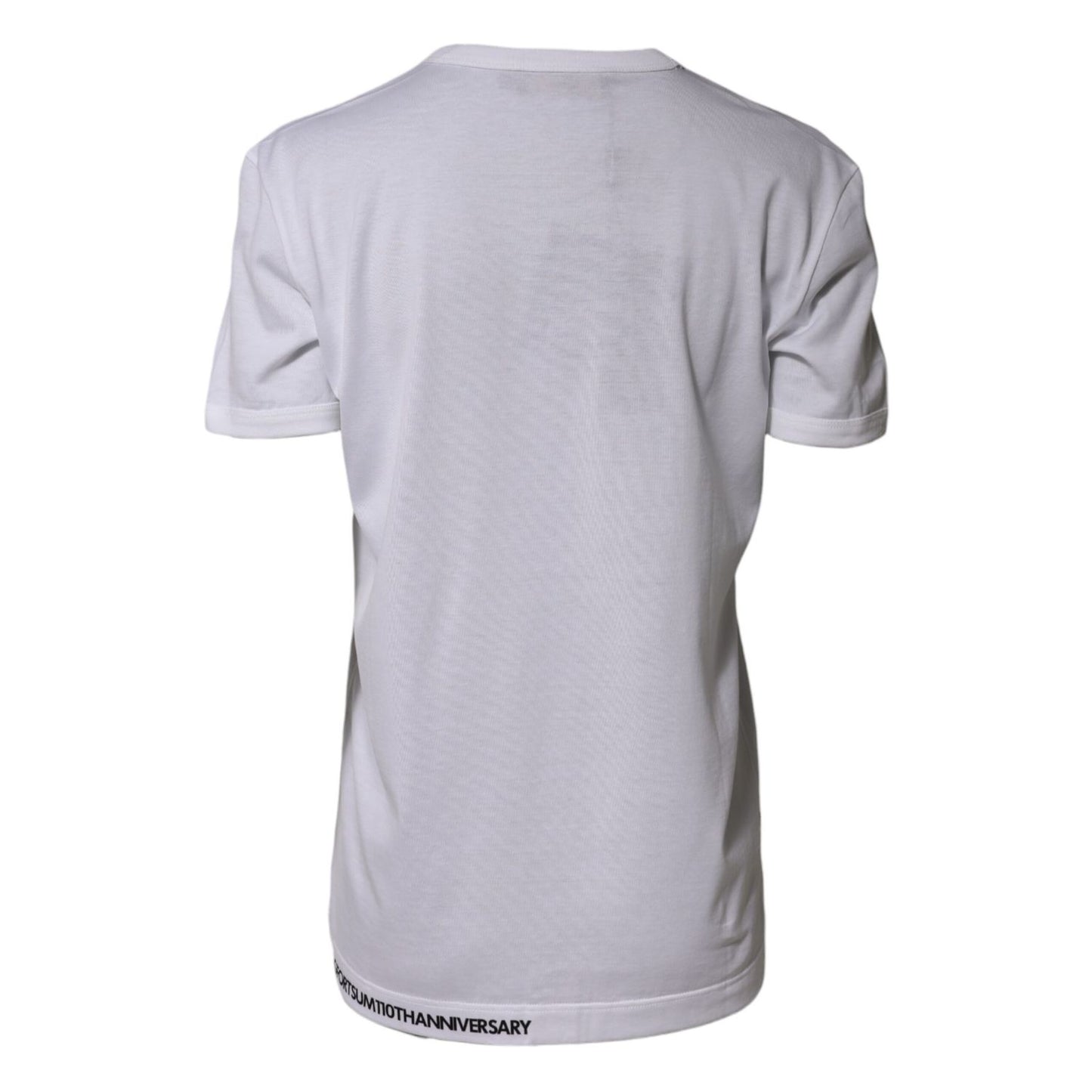 Dolce & Gabbana White DG Loves Moscow Cotton Crew Neck T-shirt