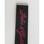 Dolce & Gabbana Black Red Polyester DG Logo Silver Men Keychain Keyring