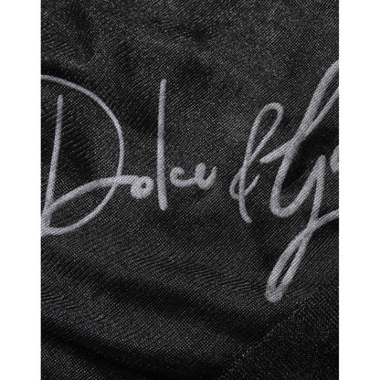 Dolce & Gabbana Black Polyester Pullover Sweatshirt Sweater