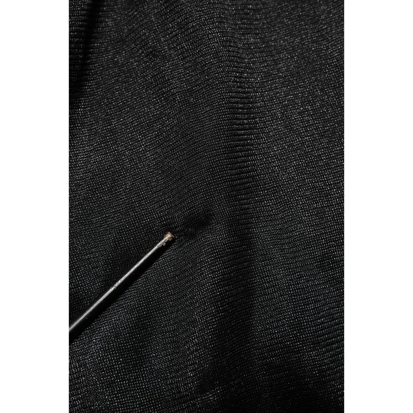 Dolce & Gabbana Black Polyester Pullover Sweatshirt Sweater