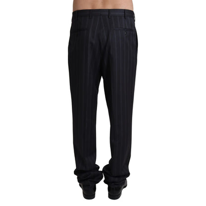 Dolce & Gabbana Gray Wool Blend Formal Trousers Pants
