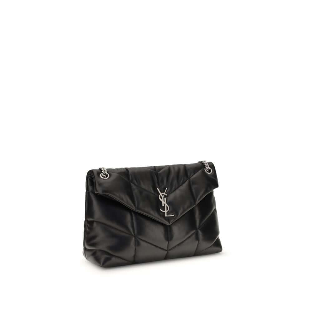 Saint Laurent Black Lamb Ovis Aries Aries Shoulder Bag