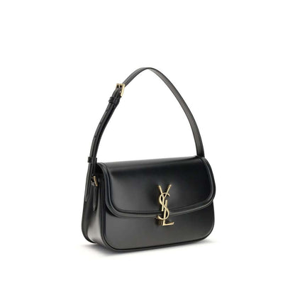 Saint Laurent Black Calf Leather Bos Taurus Shoulder Bag