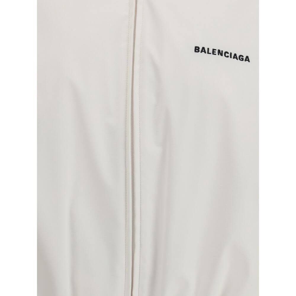 Balenciaga White Polyester Shell Jacket