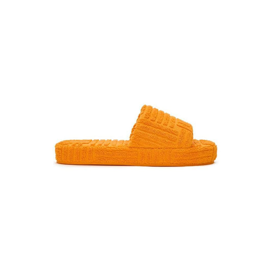 Bottega Veneta Orange Cotton Men Slipper BO-10130670-EU42/US9