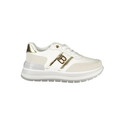 Laura Biagiotti White Polyester Sneaker LA-32803-EU38/US8