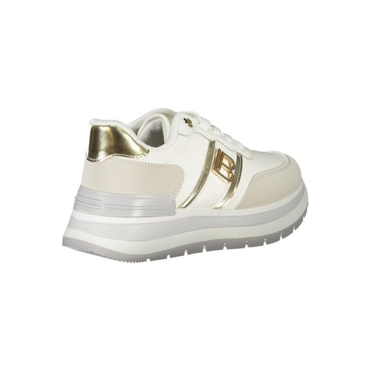 Laura Biagiotti White Polyester Sneaker LA-32803-EU38/US8
