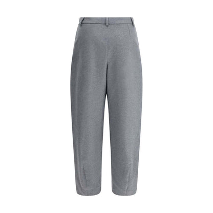 Giorgio Armani Gray Silk Casual Pants