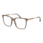 Polaroid Beige Unisex Glasses Frame with full-rim square design and demo plastic lenses.