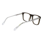 Polaroid Black Men Glasses Frame with full-rim acetate design, demo lenses, and spring hinge in a rectangle shape.