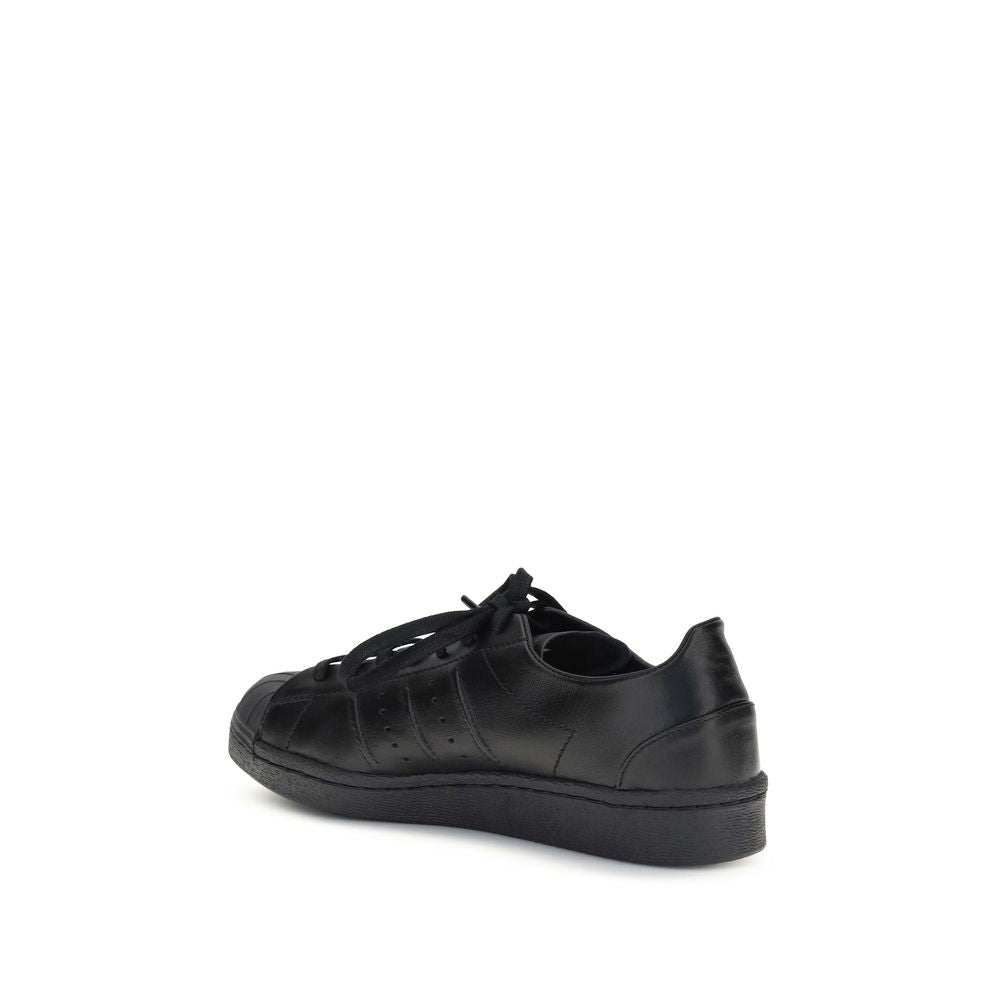 Y-3 Black Calf Leather Bos Taurus Sneakers