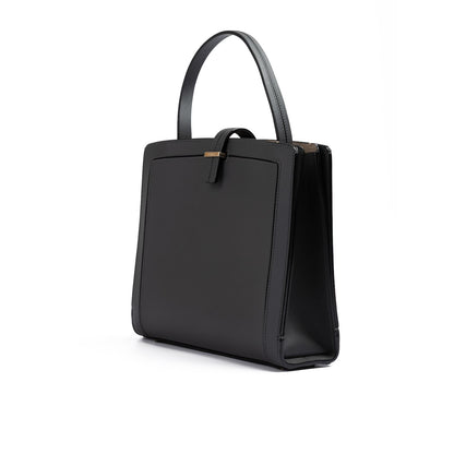 Giada Anthracite Leather Shoulder Bag