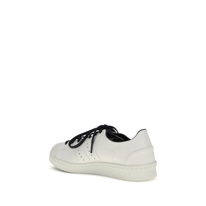 Y-3 White Calf Leather Bos Taurus Low Top Sneakers