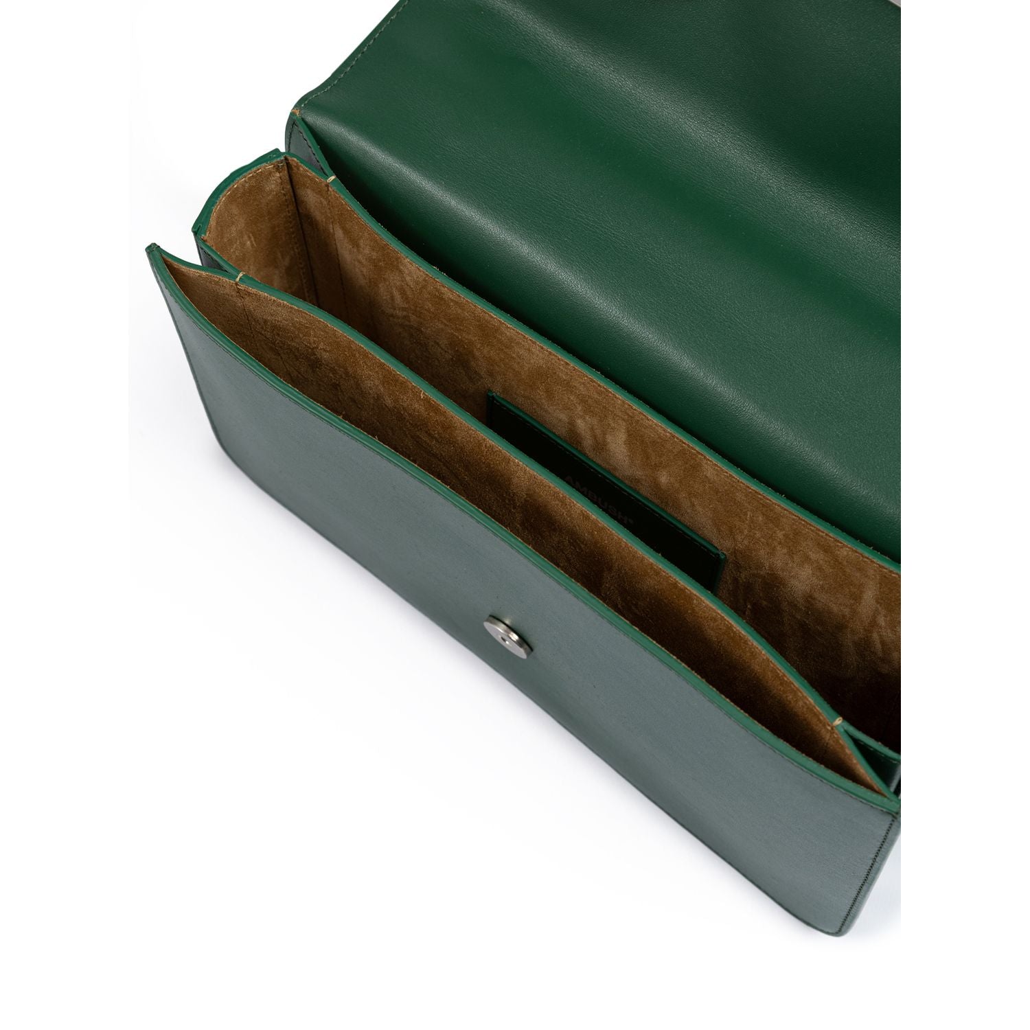 Front view with bag zipped and handles upright.
