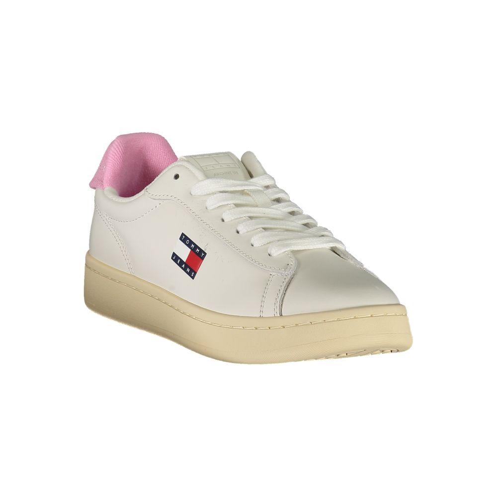 Tommy Hilfiger White Polyester Sneaker