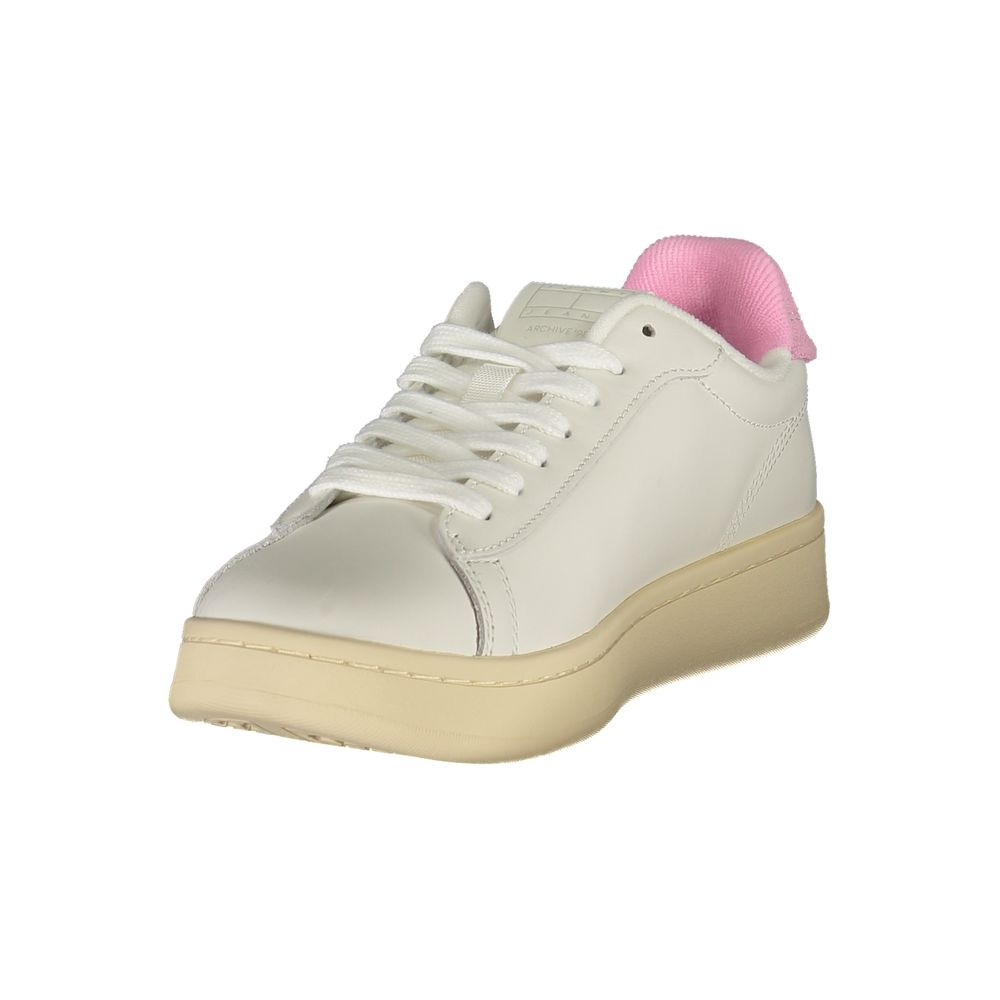 Tommy Hilfiger White Polyester Sneaker