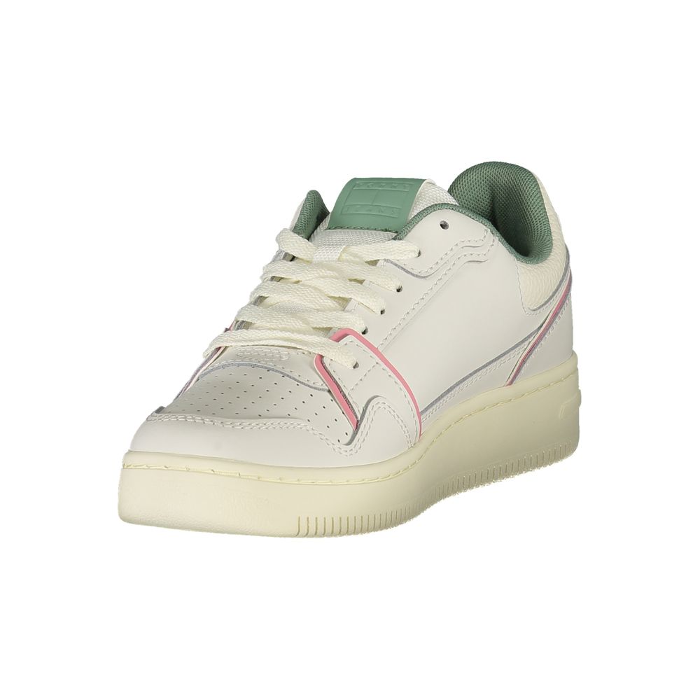 Tommy Hilfiger White Polyester Sneaker