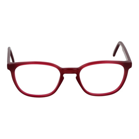 Andy Wolf Purple Unisex Glasses Frame with full-rim acetate design and oval shape, size 50-18-145, includes branded case.