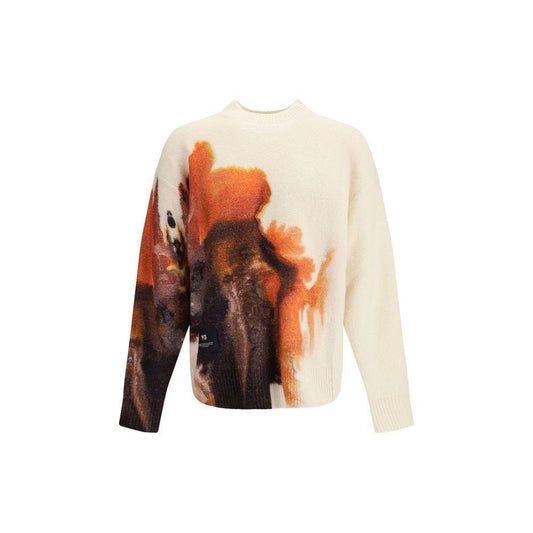 Y-3 U GFX KNIT CREW CWHITE/MULTCO Y-JX7332WHITE-S
