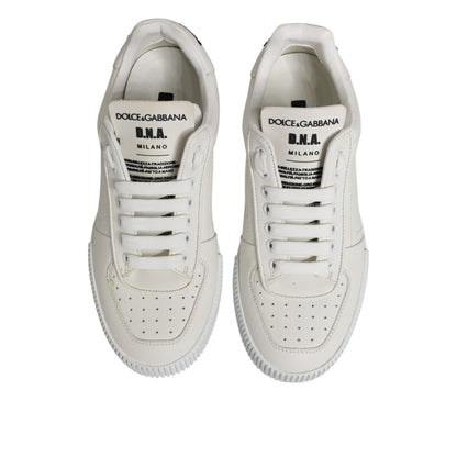 Dolce & Gabbana White Miami Leather Low Top Sneakers Shoes