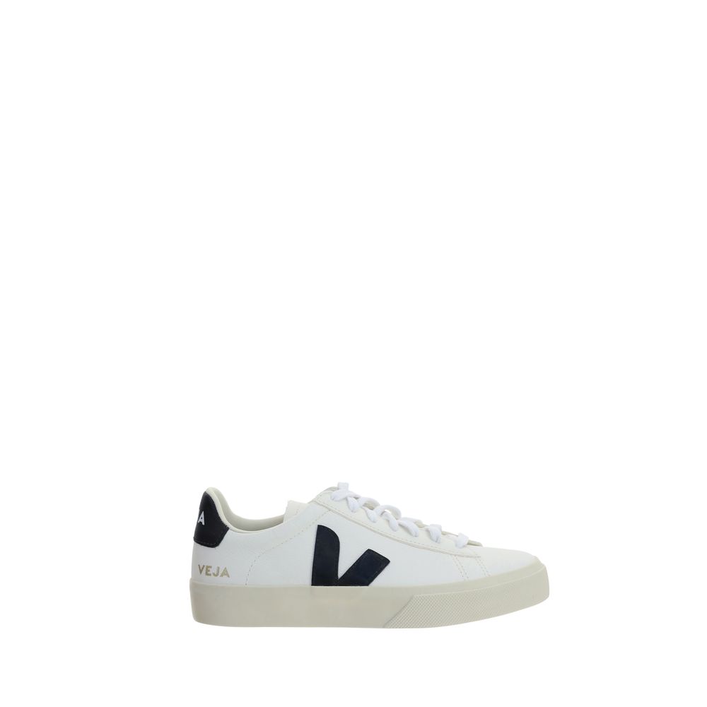 Veja White Calf Leather Bos Taurus Low Top Sneakers