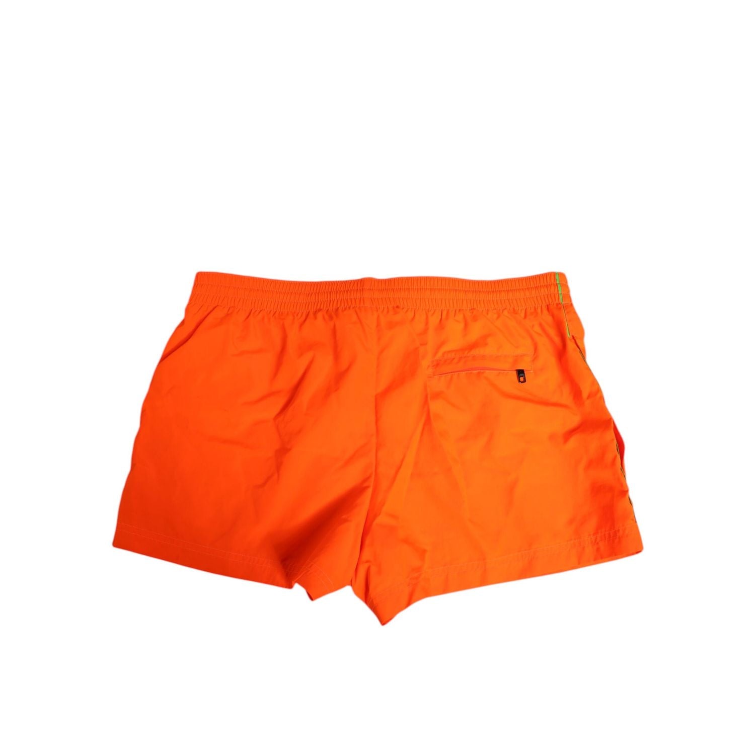 Dolce & Gabbana Orange Polyester Beachwear Men Shorts Swimwear