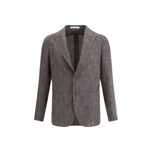 Tagliatore Black Fleece Wool Clothing