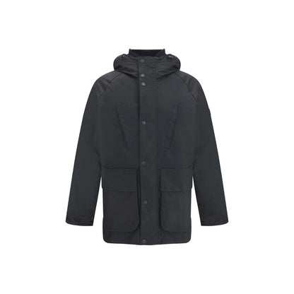 Barbour International Black Cotton Parka