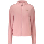 Norway 1963 Pink Polyester Women Sweater with applique and logo in cozy fleece fabric