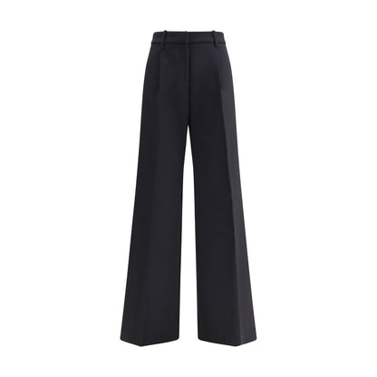 True Royal Black Wool Casual Pants