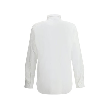 Finamore White Cotton Dress Shirt
