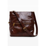 Desigual Brown Polyethylene Women Handbag with adjustable strap and external pocket, featuring a modern and practical design.