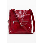 Desigual Red Polyethylene Women Handbag with zip closure and adjustable strap, vibrant fashion accessory for versatile carrying.
