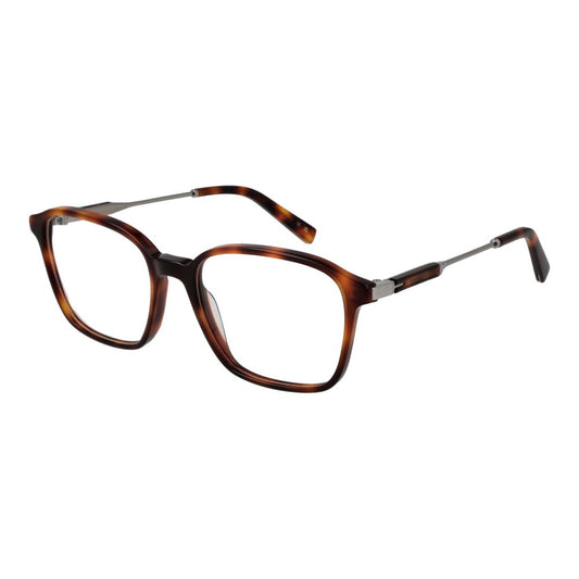 Ted Baker Brown Men Glasses Frame, full-rim acetate, 54-18-140 size, featuring demo lenses in plastic with temple length 140mm.