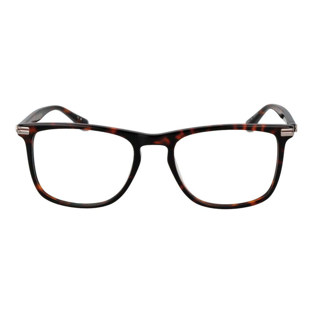 Scotch & Soda Brown Men Glasses Frame, full-rim acetate with demo lenses, rectangle style, 54mm width, 19mm bridge, 145mm frame.