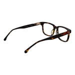 Lozza Brown Men Glasses Frame with cellulose acetate full-rim, size 54-18-145, rectangle style, demo plastic lenses.