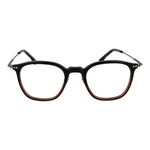 Lozza Brown Unisex Glasses Frame full-rim metal square design, brown color, 48-21-140 size with demo plastic lenses.