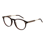 Lozza Brown Unisex Glasses Frame in full-rim cellulose acetate material with demo lenses, perfect for stylish everyday wear.