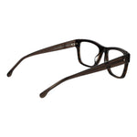 Lozza Brown Men Glasses Frame in cellulose acetate, full-rim style, rectangle shape, with demo lenses. Frame size 53-18-145; temples 145mm.