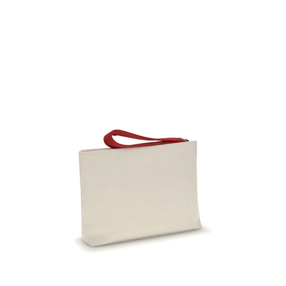 Front view with bag zipped and handles upright.