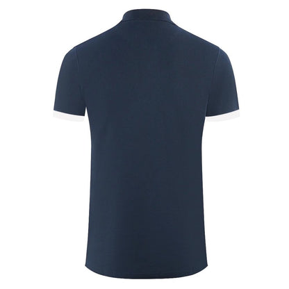 Aquascutum Blue Cotton Polo Shirt