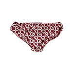 Dolce & Gabbana Bordeaux DG Logo Slip Bottom Brief Underwear in burgundy with all-over logo print, elastic waistband, made in Italy.
