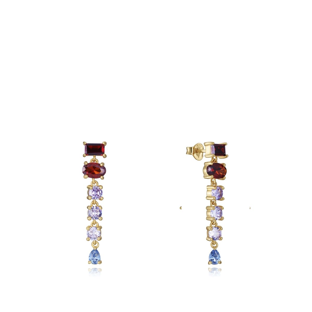 VICEROY JEWELS Mod. 9100E100-39 silver 925° lady earrings with gemstones in official box