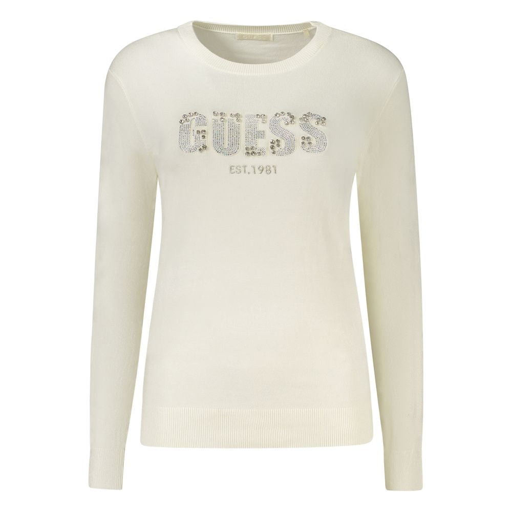 Guess Jeans White Viscose Sweater