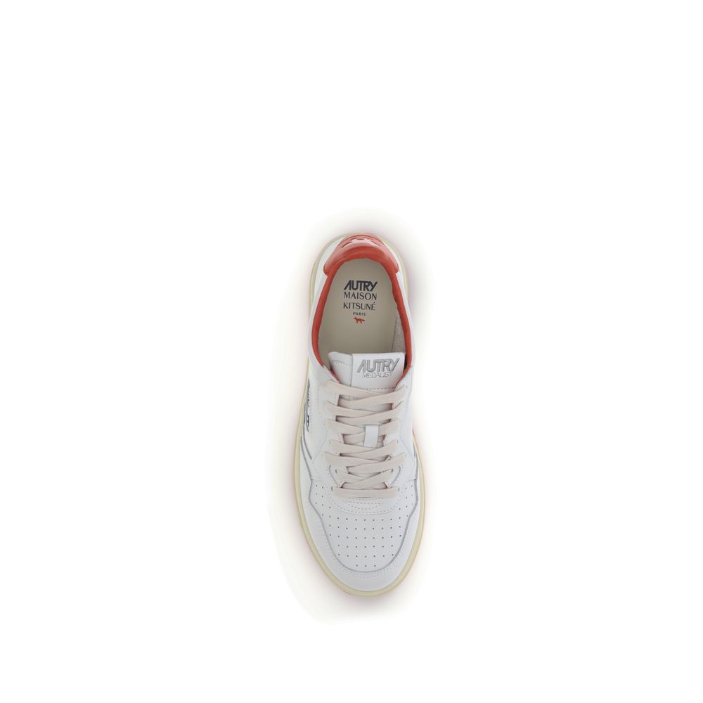 Autry White Leather Athletic Sneakers
